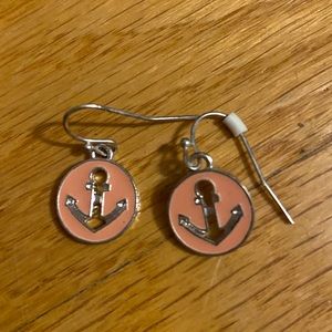 Lauren Conrad Anchor Coral Earrings